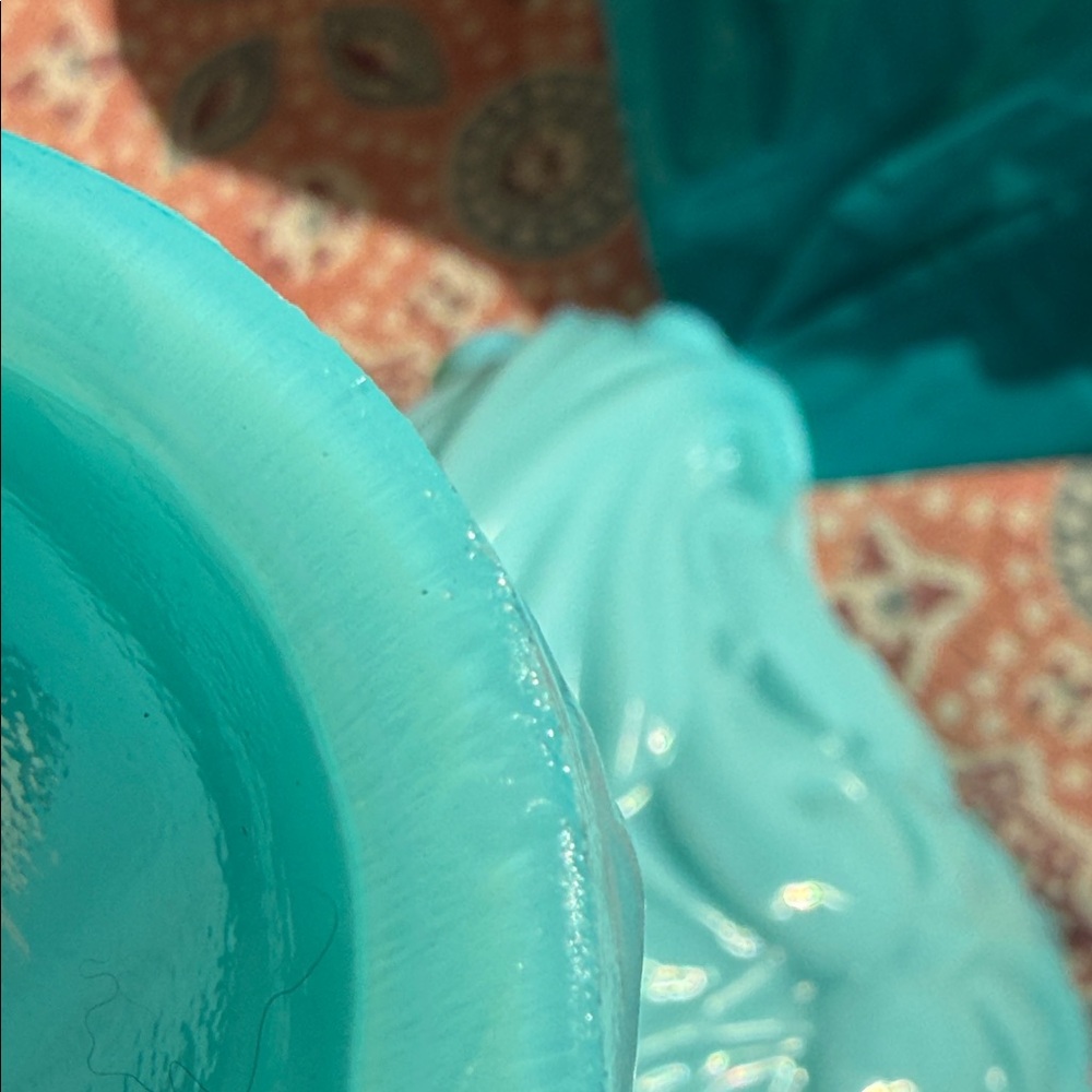 Vintage Blue Pedestal Bowl - Picture 7 of 8